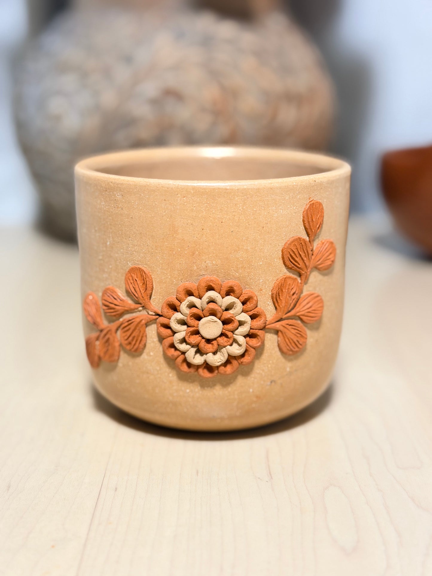 Vaso bordado filigrana
