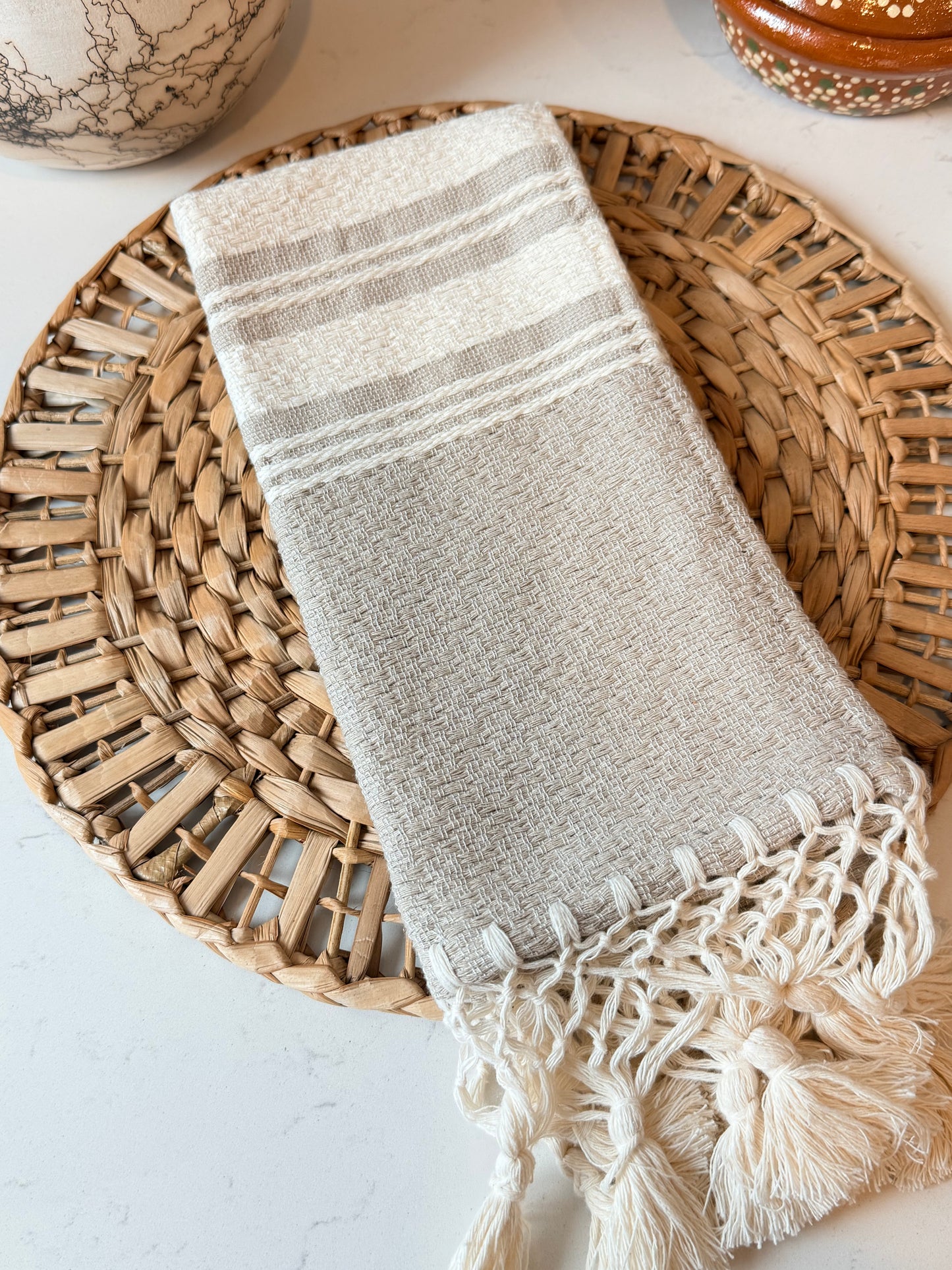 Teresita Beige/brown napkin