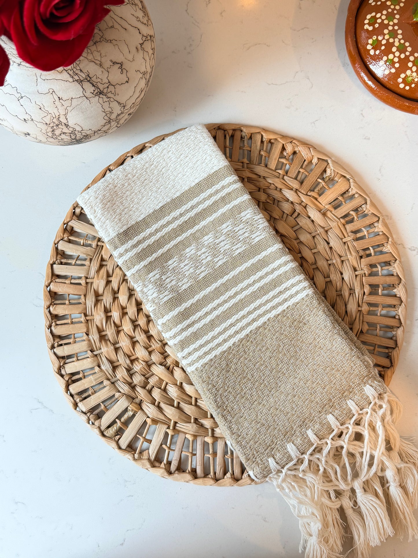 Sara golden/beige napkin