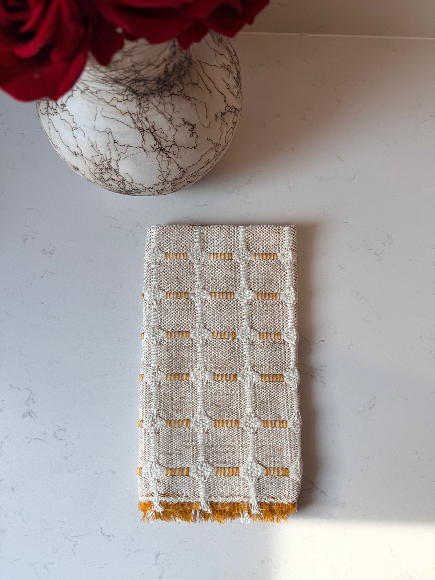 Ruffle hand towels