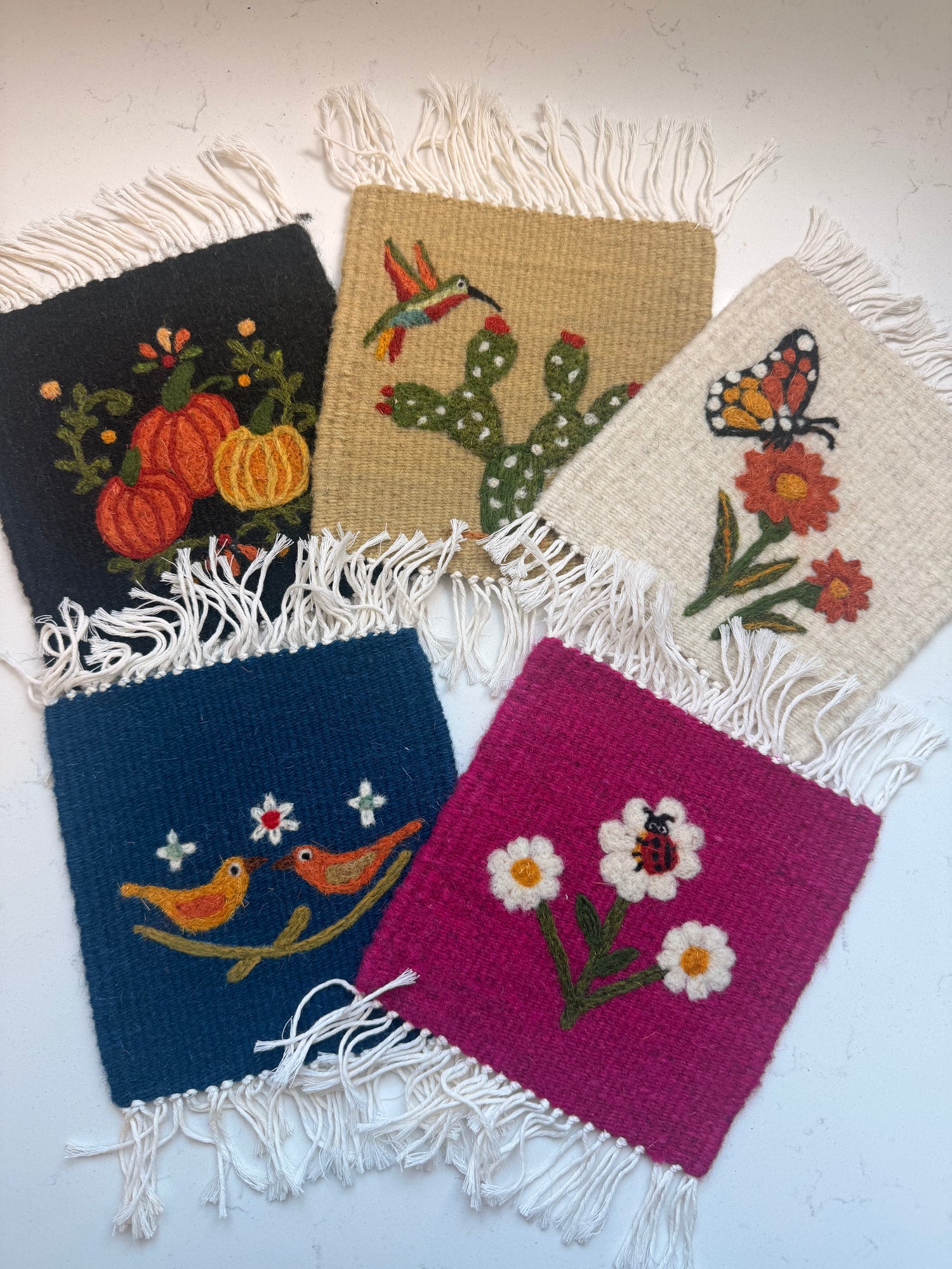 Wool coasters