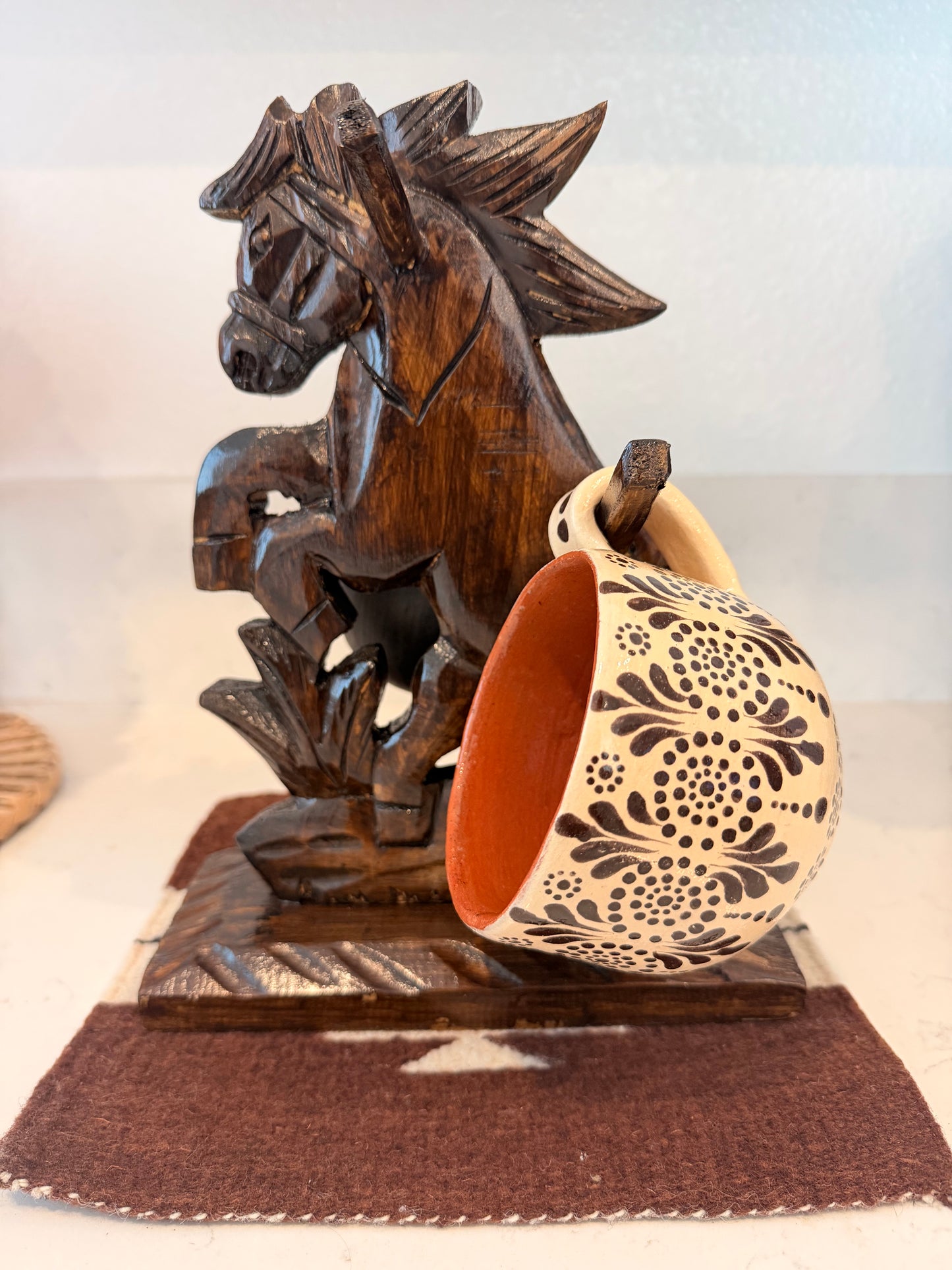Wooden horse Mug holder (caballo)
