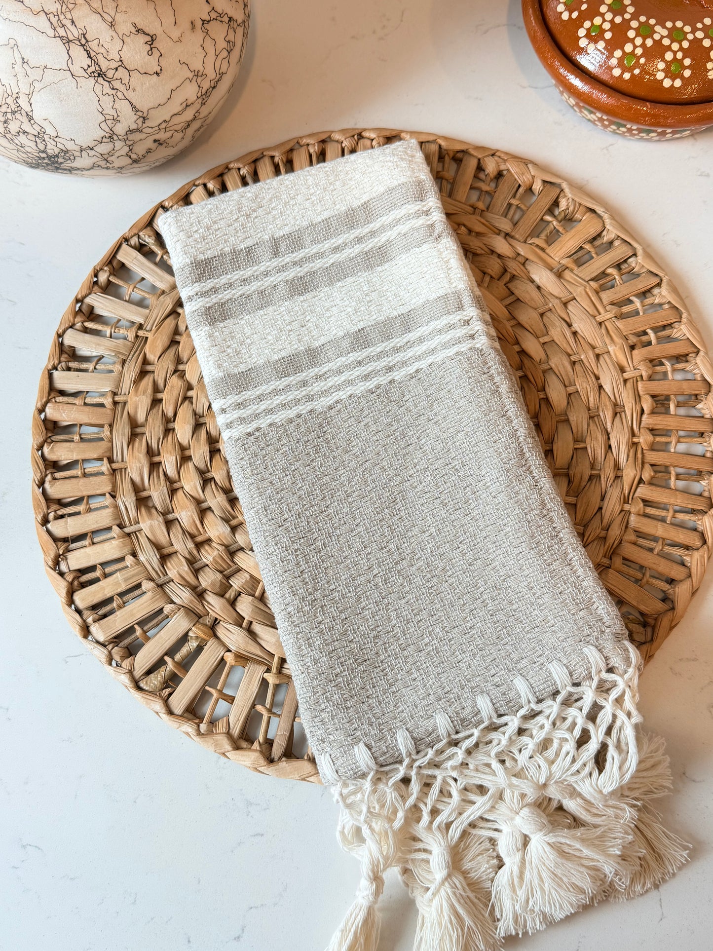 Teresita Beige/brown napkin