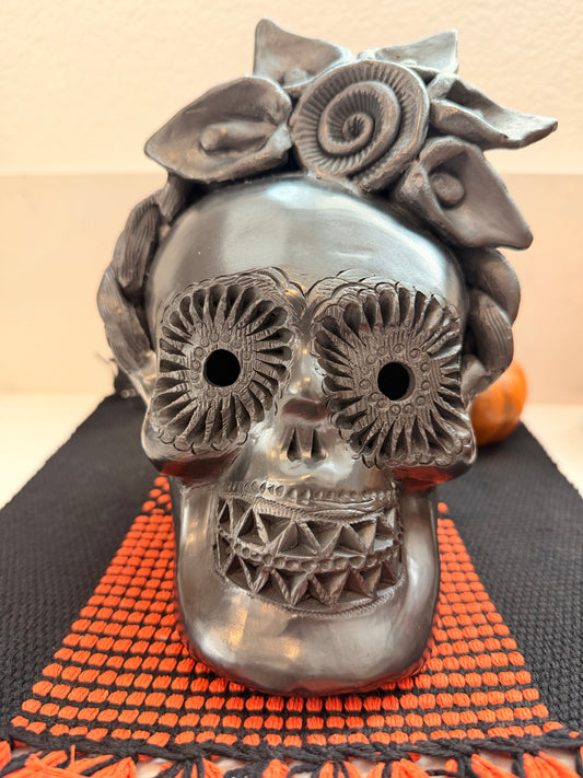 Barro negro Frida skull 6
