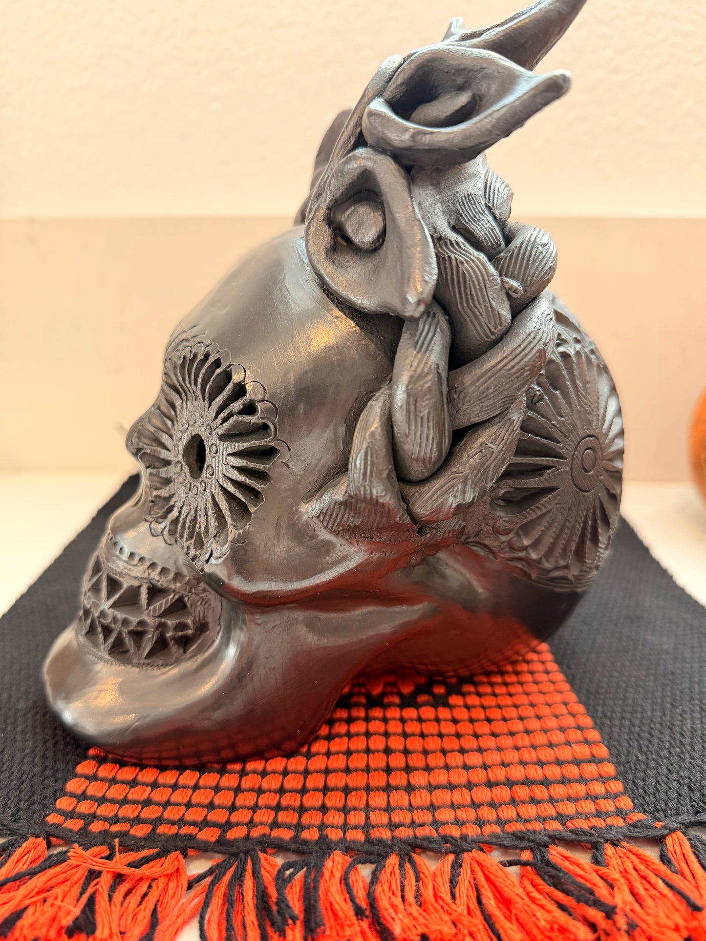 Barro negro Frida skull 6