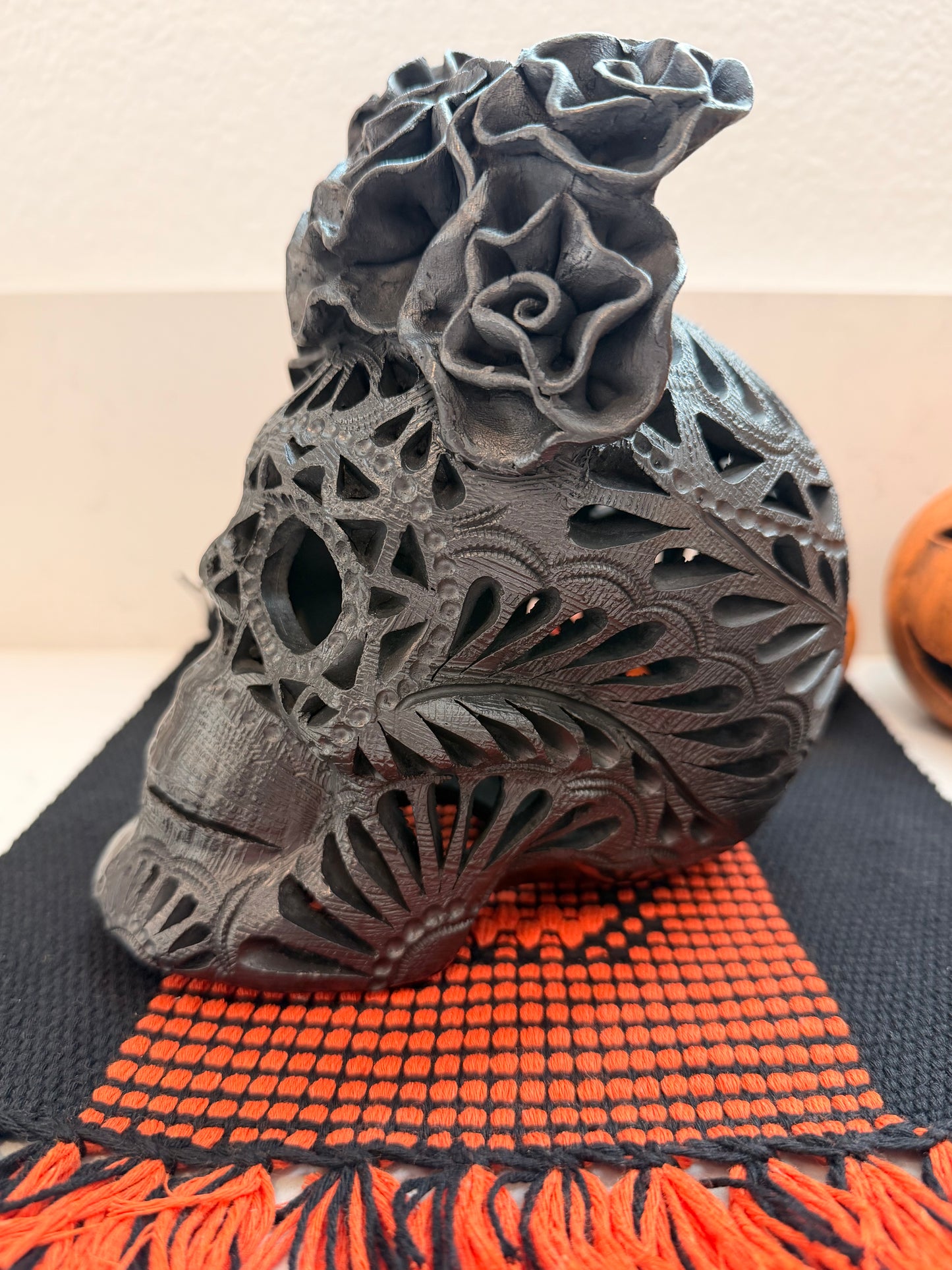 Barro negro Frida skull 7