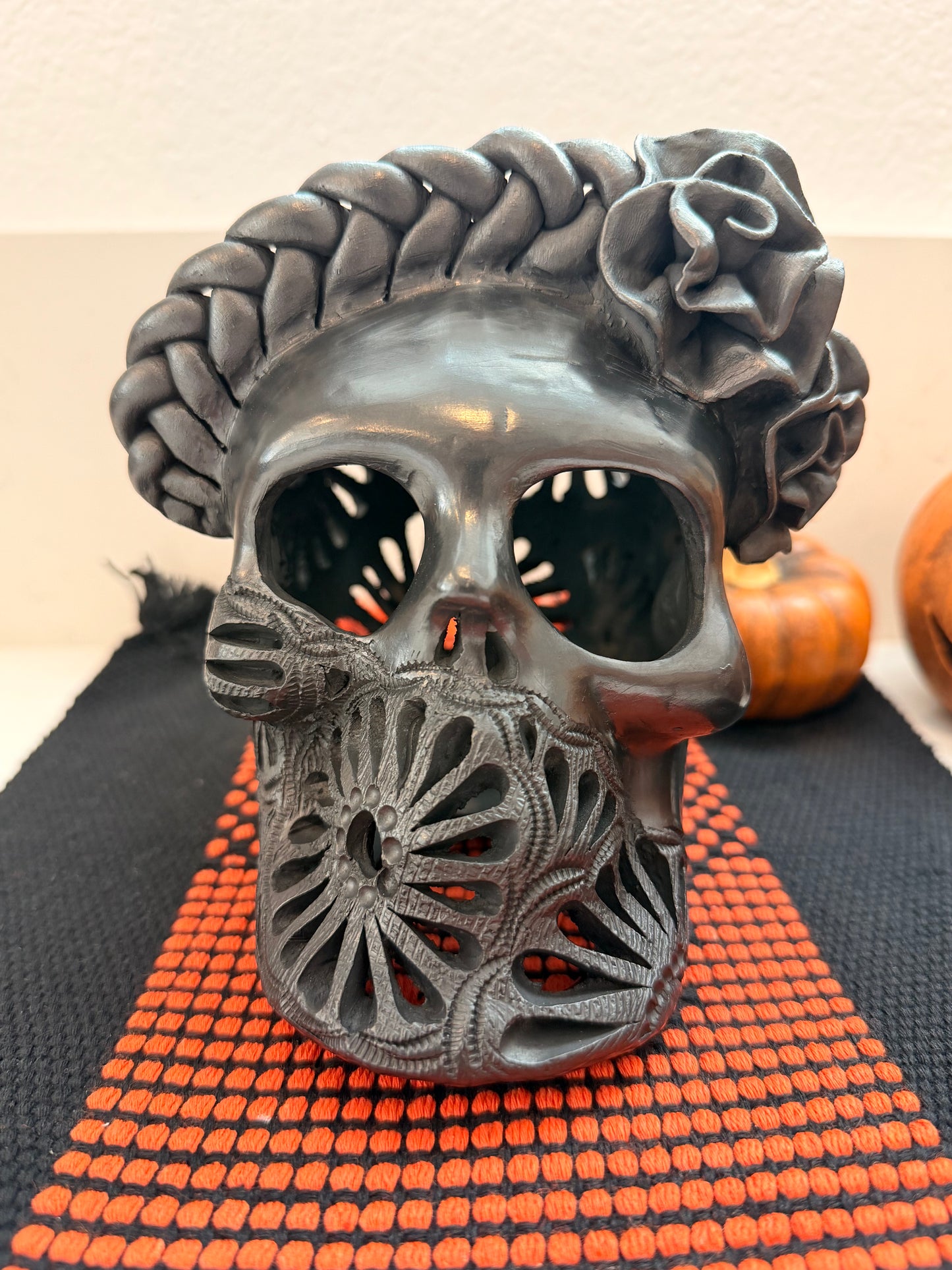 Barro negro Frida skull 9