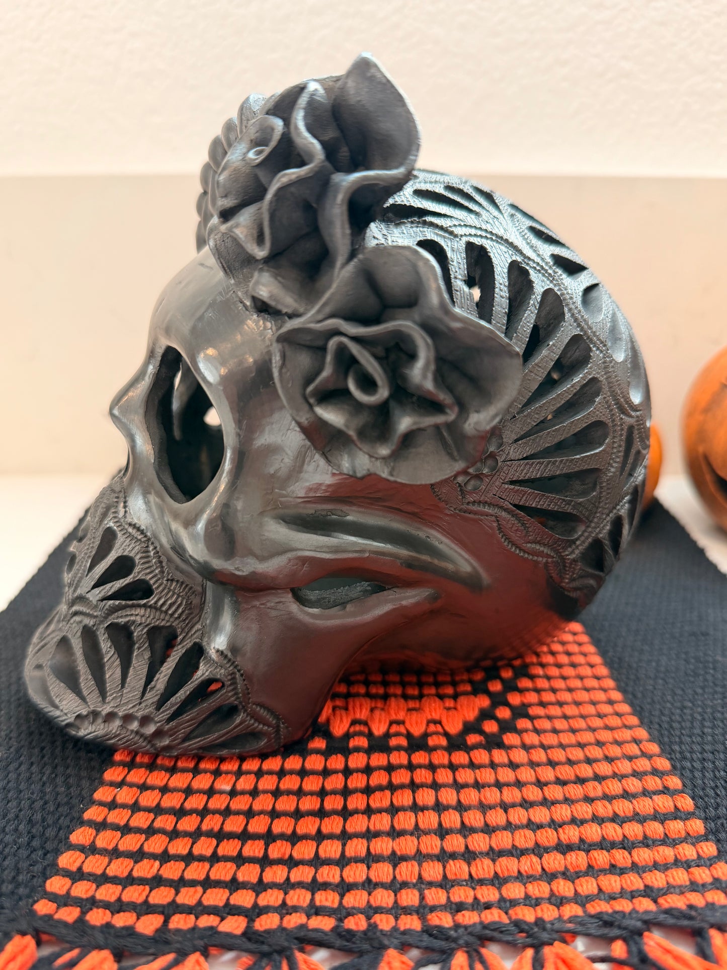 Barro negro Frida skull 9