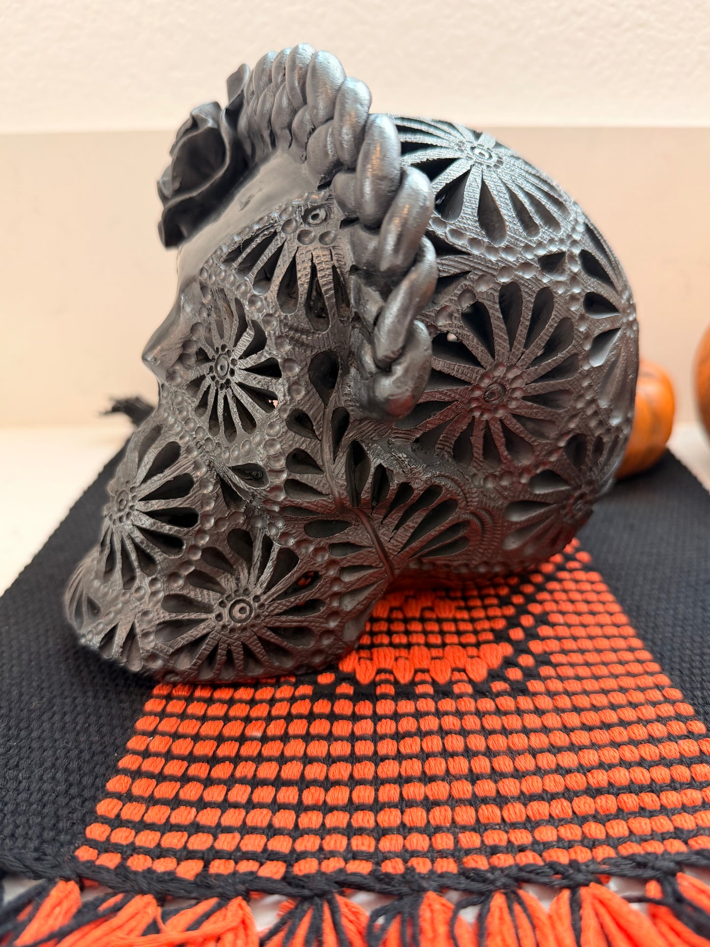 Barro negro Frida skull 14