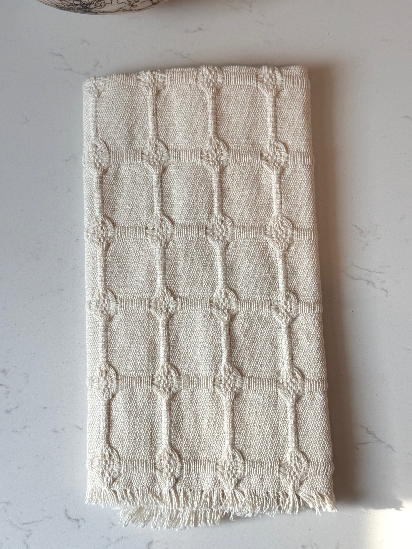 Ruffle hand towels