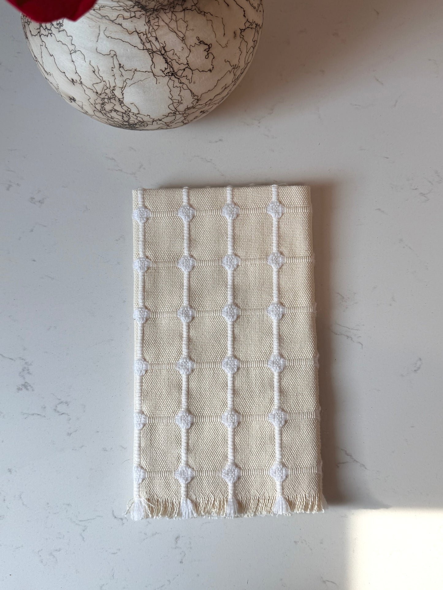 Ruffle hand towels