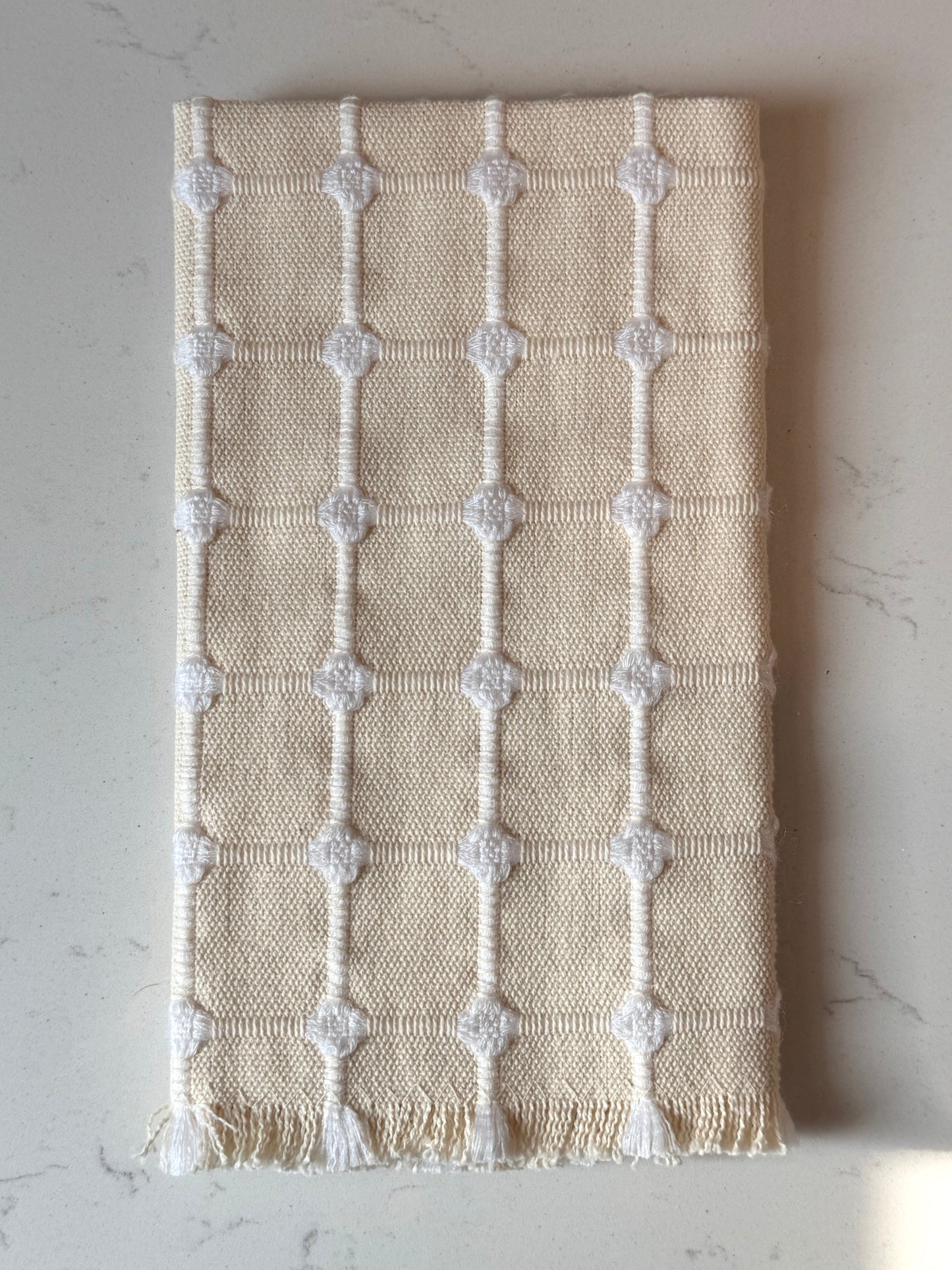 Ruffle hand towels