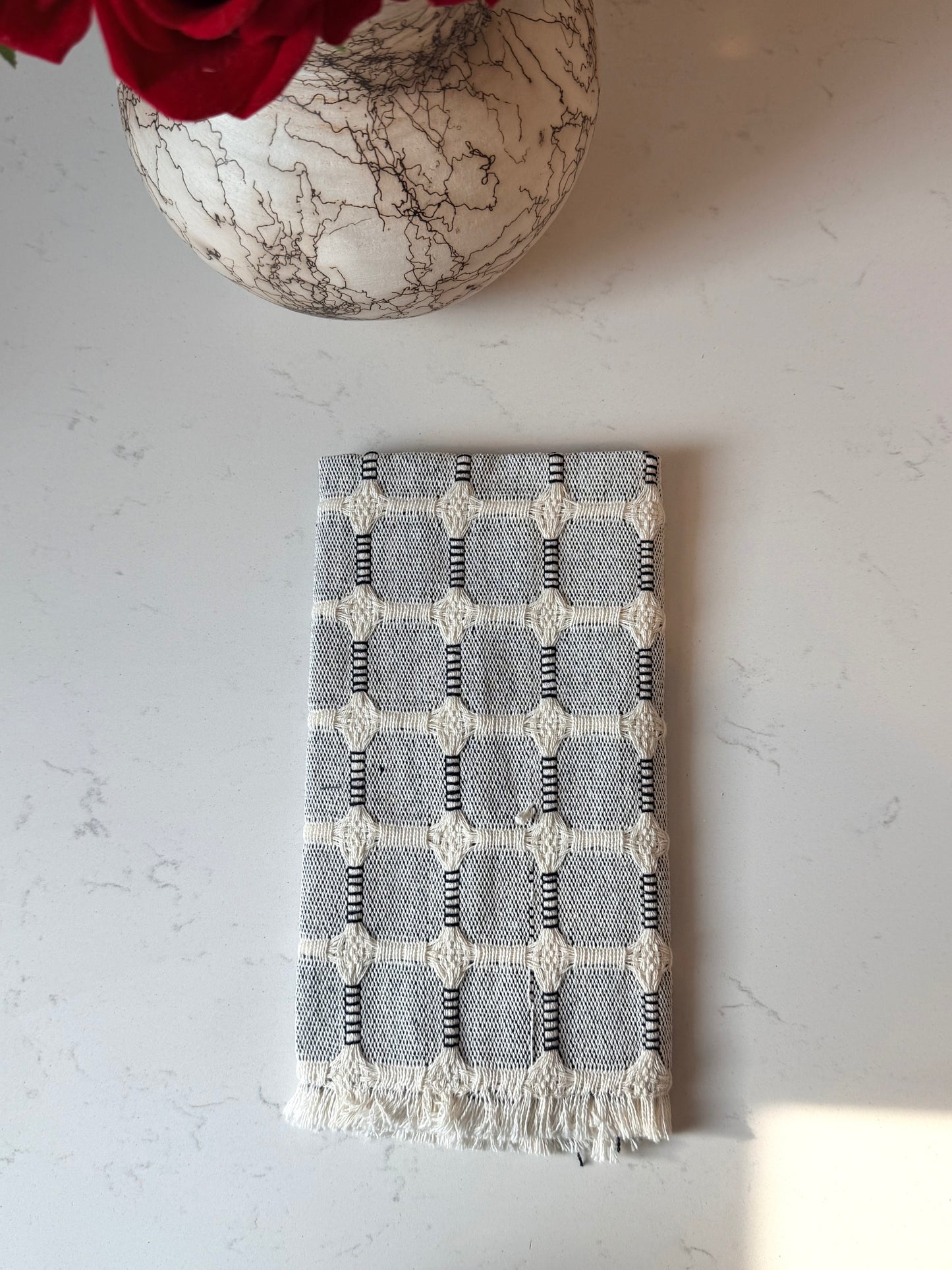 Ruffle hand towels