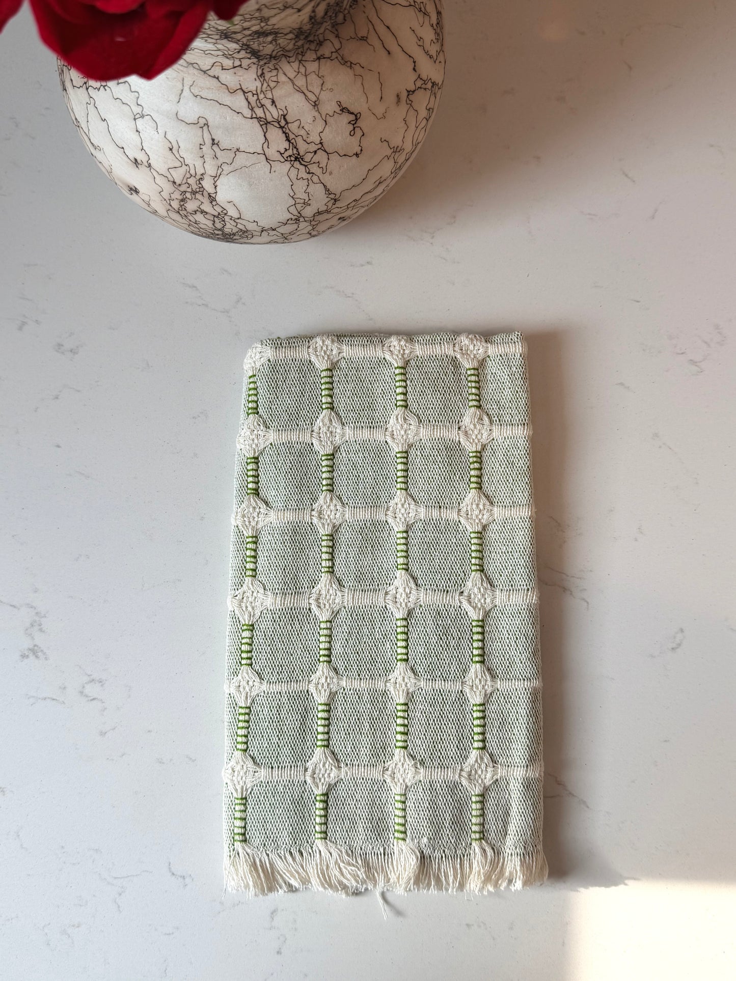 Ruffle hand towels